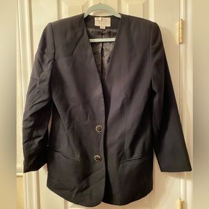 Ladies vintage black blazer jacket petite